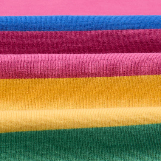 Pink Blue & Mint Pastel Stripe Rugby
