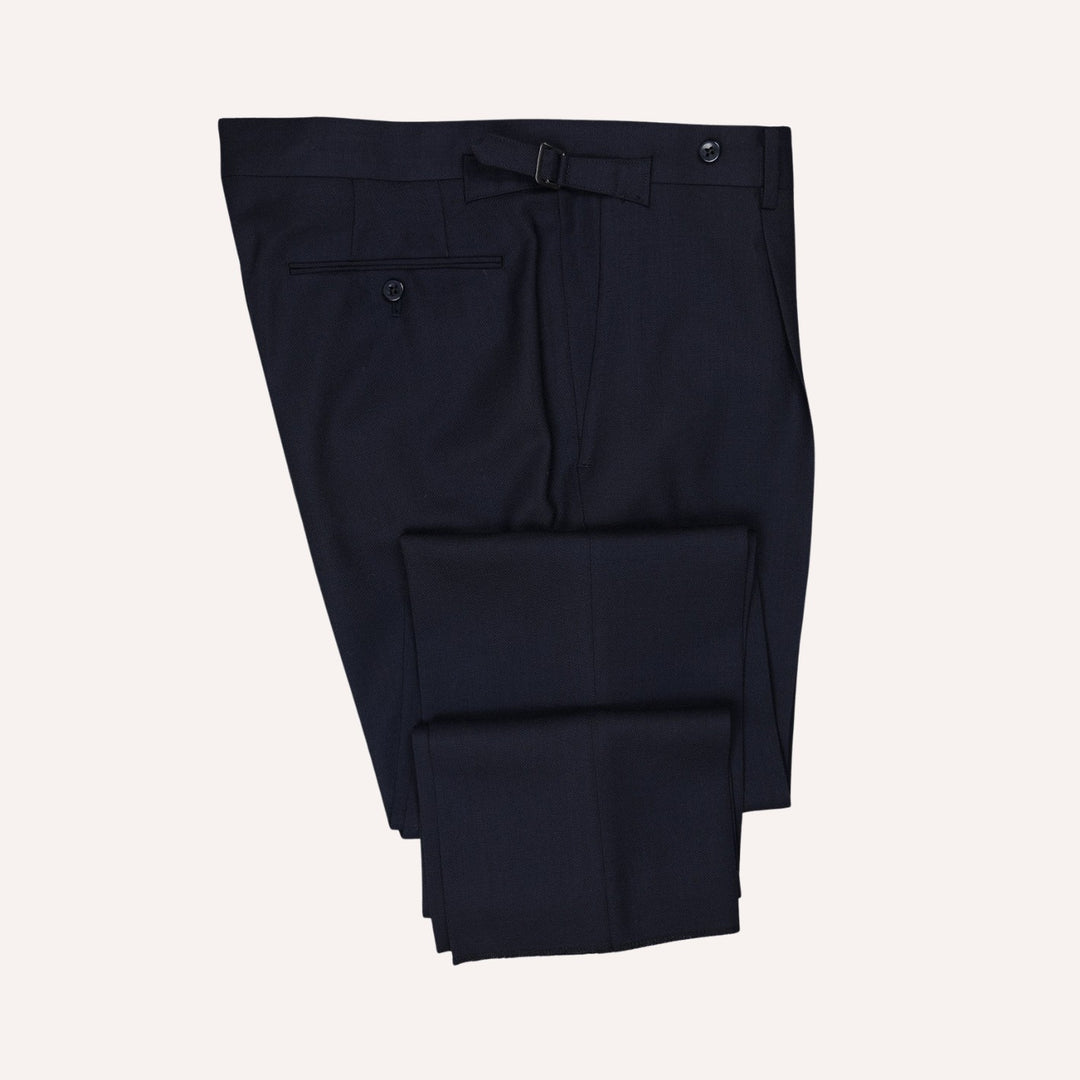 Navy Double-Breasted Balloon Suit