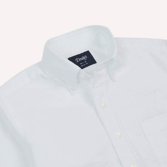 White Oxford Button Down Shirt Italy