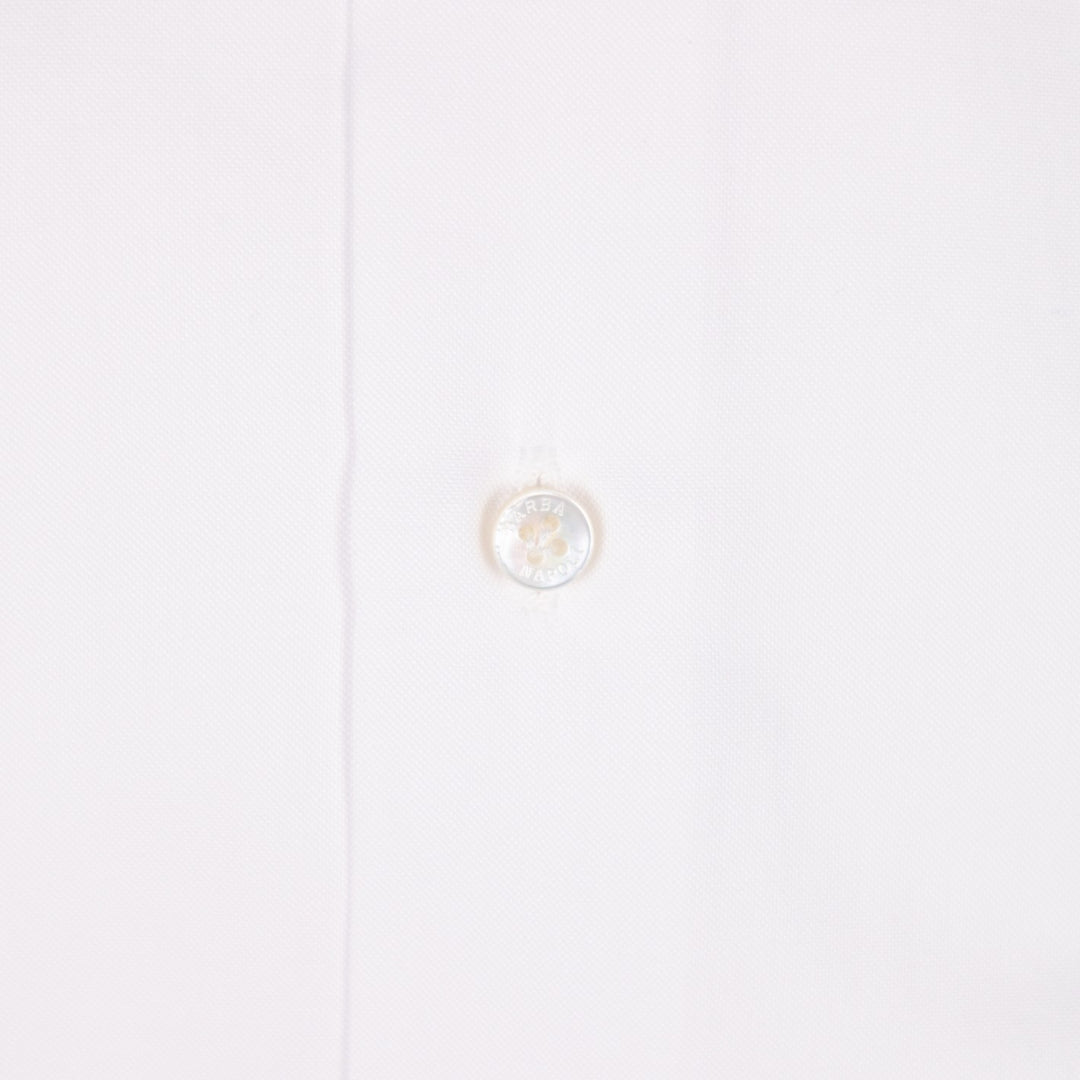 White Slim Fit Oxford Button Down Shirt