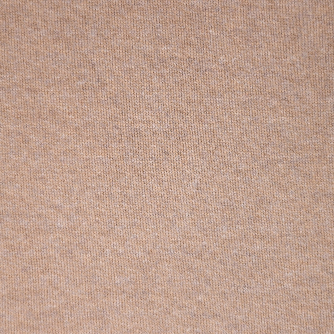 Taupe Cotton Cashmere Zip Hoodie