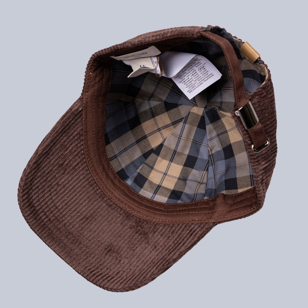 Brown Corduroy Baseball Cap