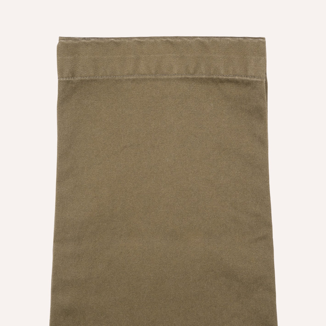 Dark Olive Green Cotton Chinos - Straight Fit