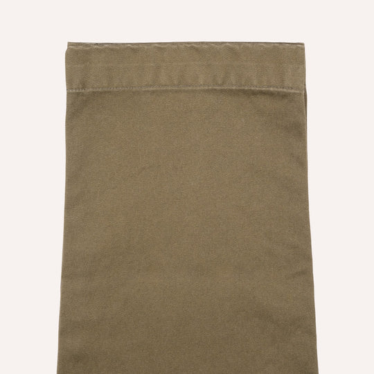 Dark Olive Green Cotton Chinos - Straight Fit