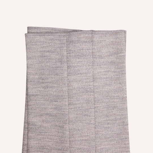 Light Grey Melange Wool Travel Trouser