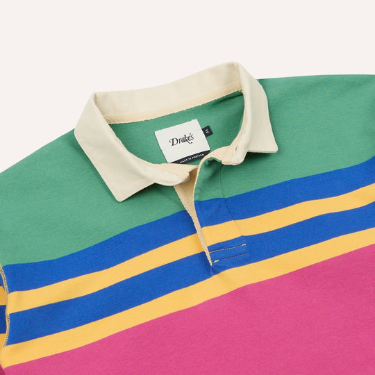 Pink Blue & Mint Pastel Stripe Rugby