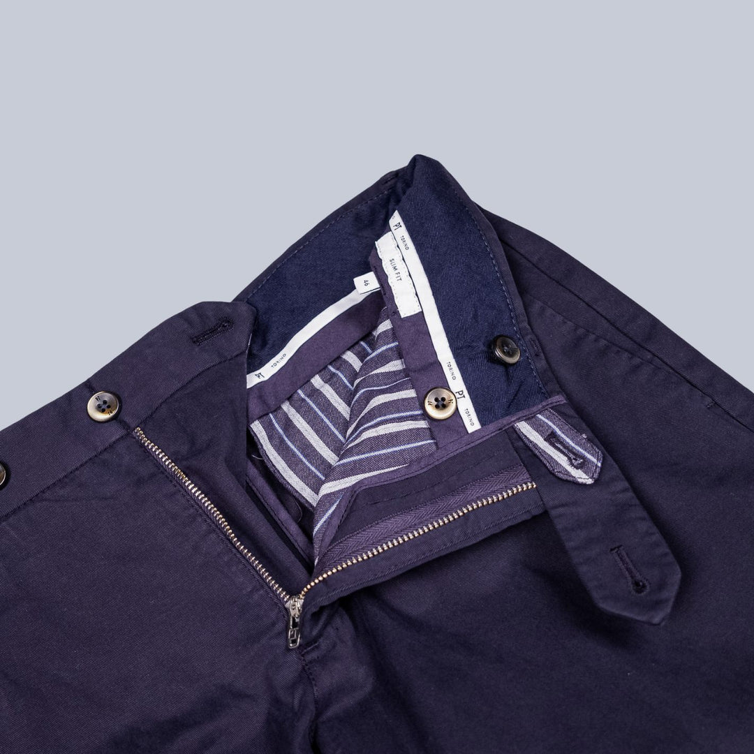 Navy Cotton Chino