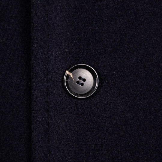Navy Double Breasted Wool Raglan Peacoat