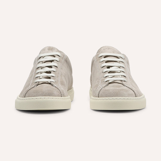 Taupe Suede Racquet Sneakers