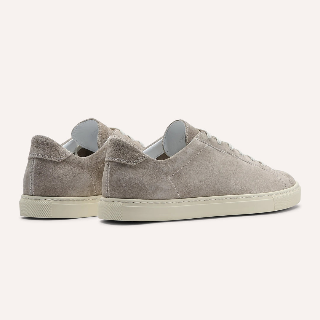 Taupe Suede Racquet Sneakers