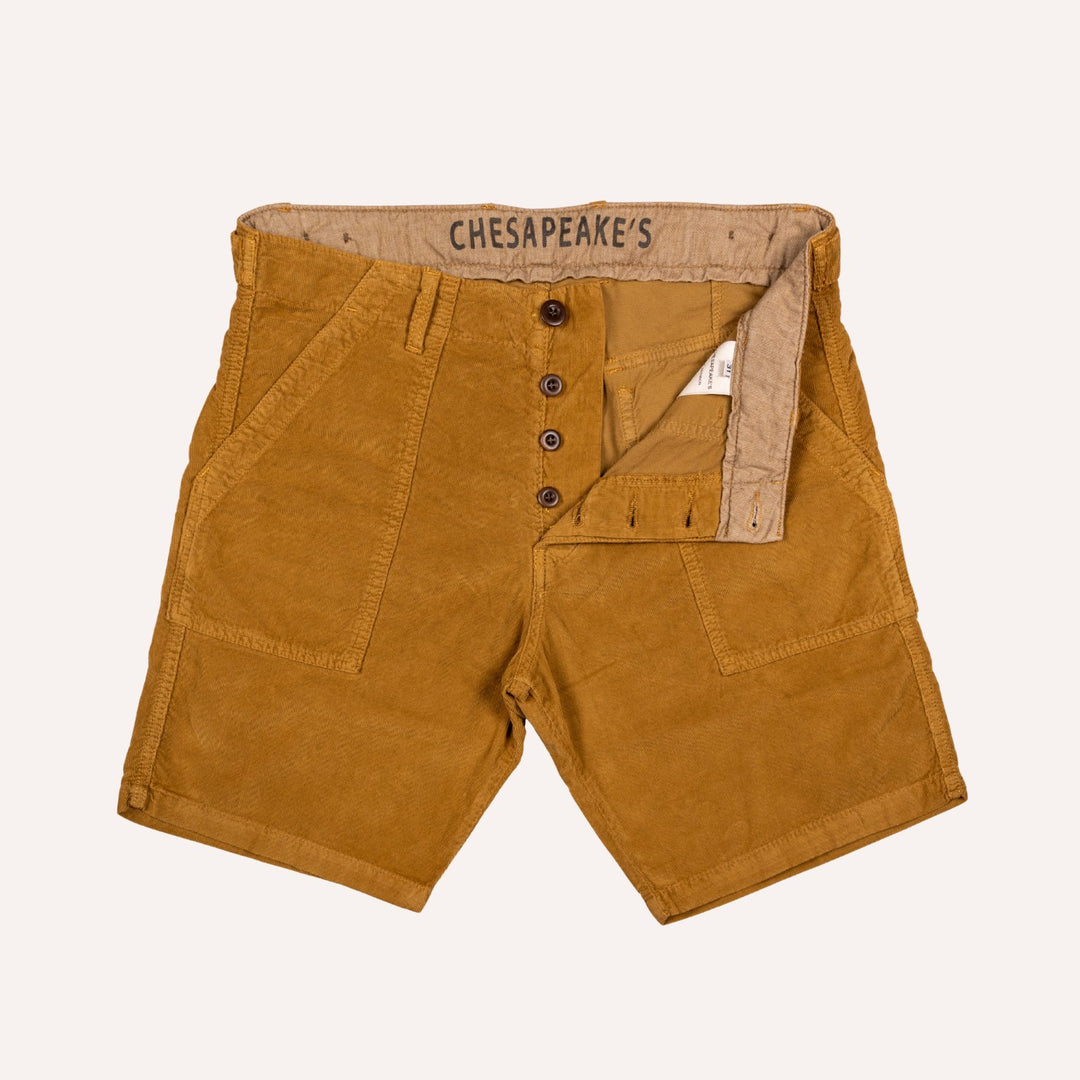 Tobacco Brown Shannon Corduroy Shorts