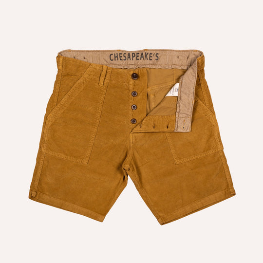 Tobacco Brown Shannon Corduroy Shorts