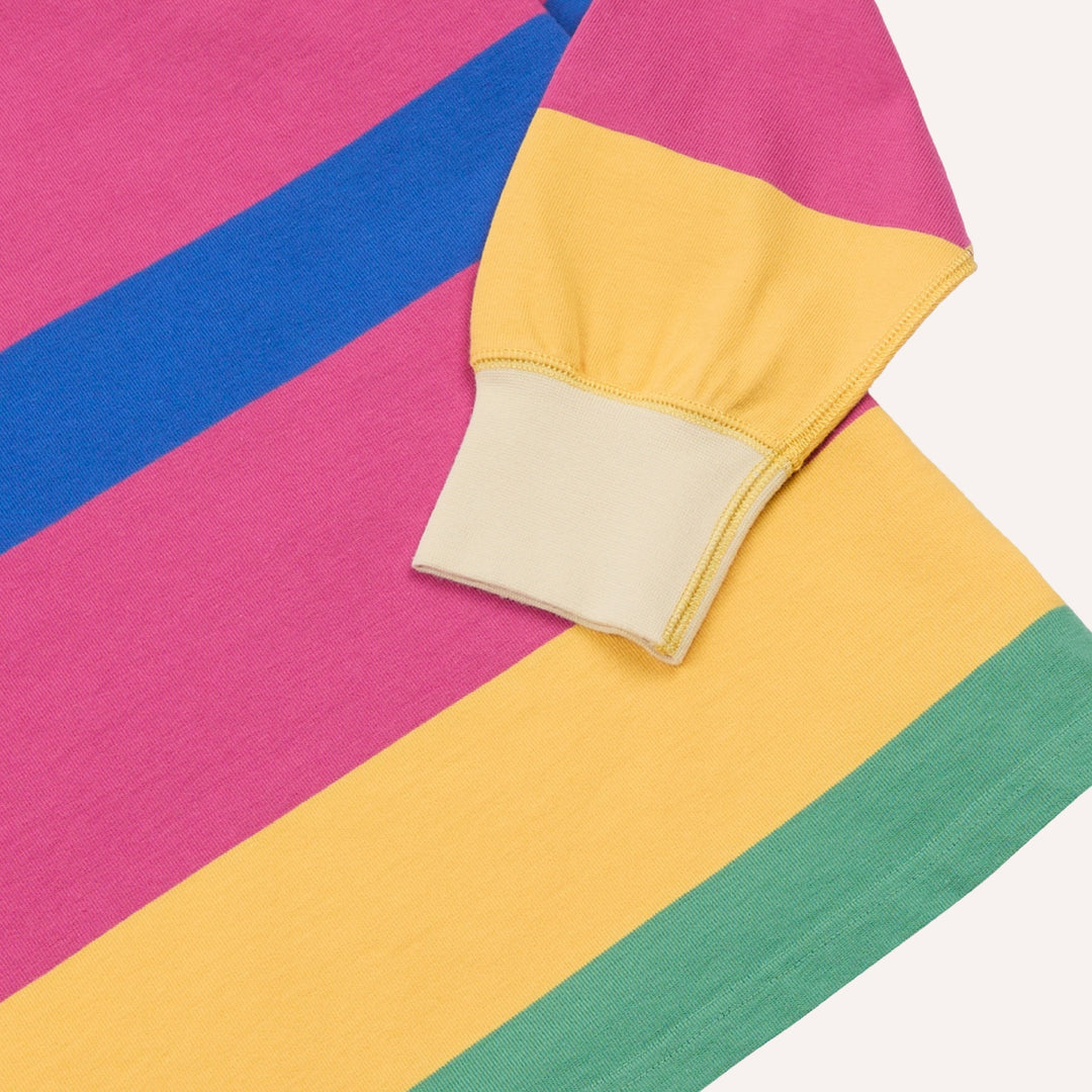 Pink Blue & Mint Pastel Stripe Rugby