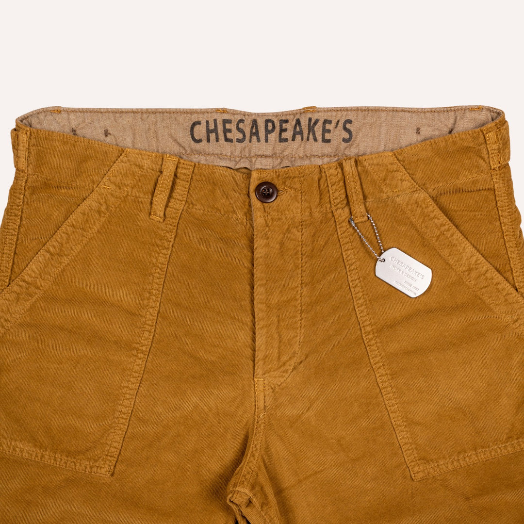 Tobacco Brown Shannon Corduroy Shorts