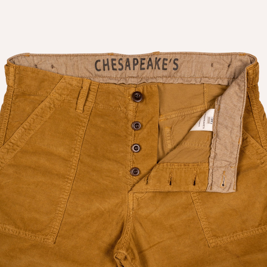 Tobacco Brown Shannon Corduroy Shorts