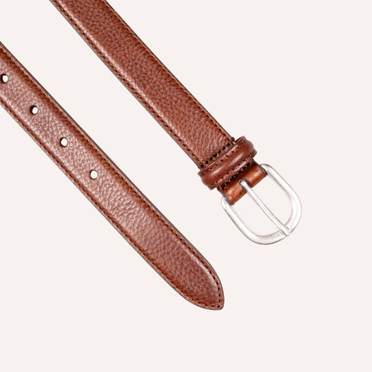 Brown Leather 25mm Belt