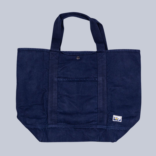 Navy Canvas Large Tote