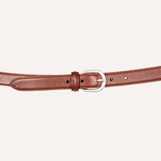 Brown Leather 25mm Belt