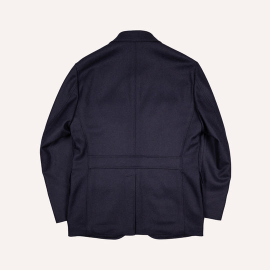 Navy Wool Cashmere Twill Traveller Jacket