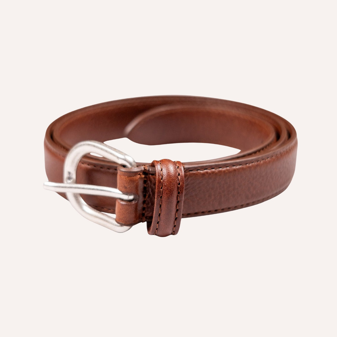 Brown Leather 25mm Belt