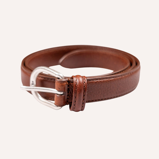 Brown Leather 25mm Belt