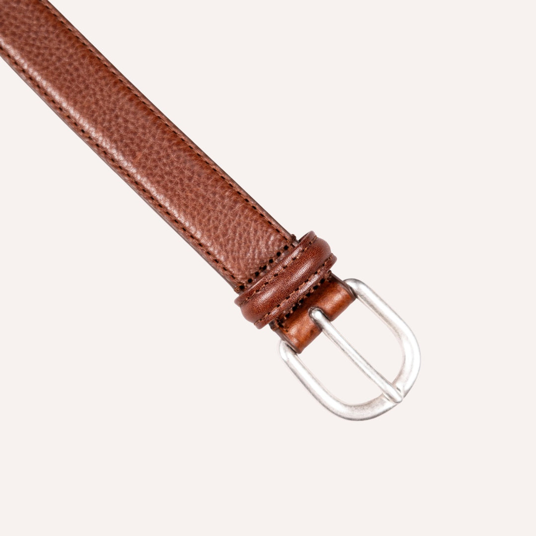 Brown Leather 25mm Belt