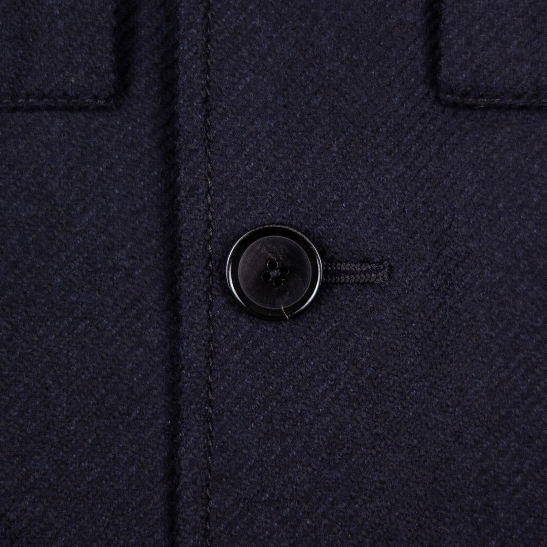 Navy Wool Cashmere Twill Traveller Jacket