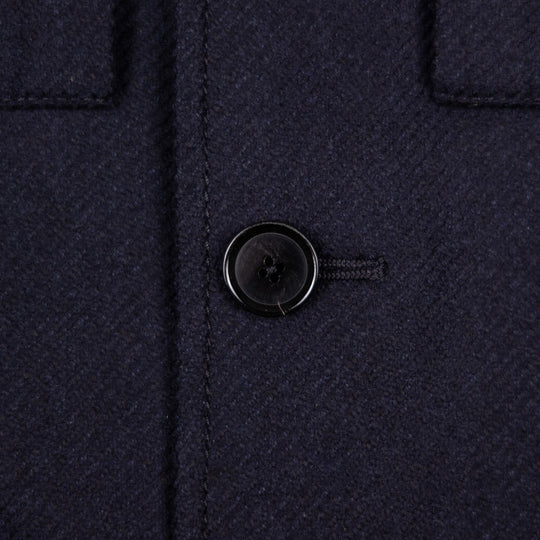 Navy Wool Cashmere Twill Traveller Jacket
