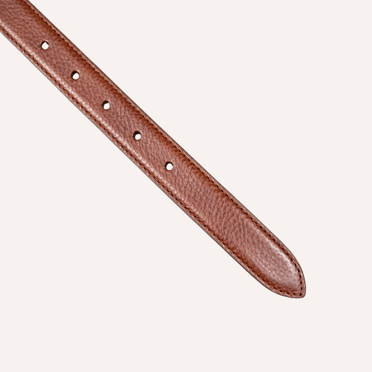 Brown Leather 25mm Belt