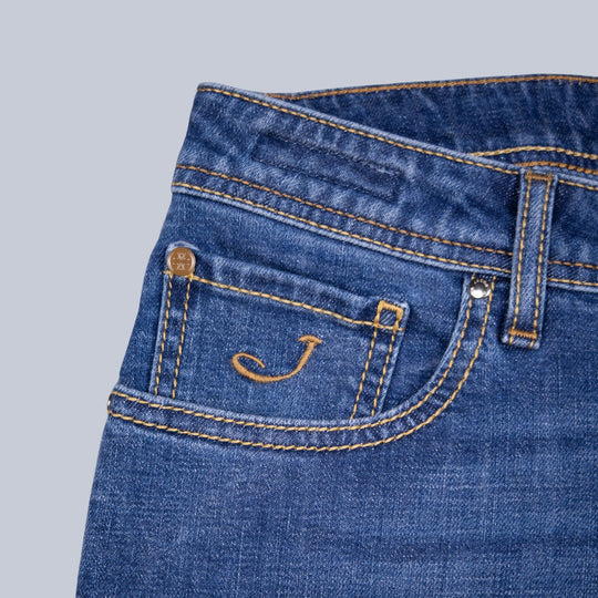 Blue Wash Slim Fit Denim