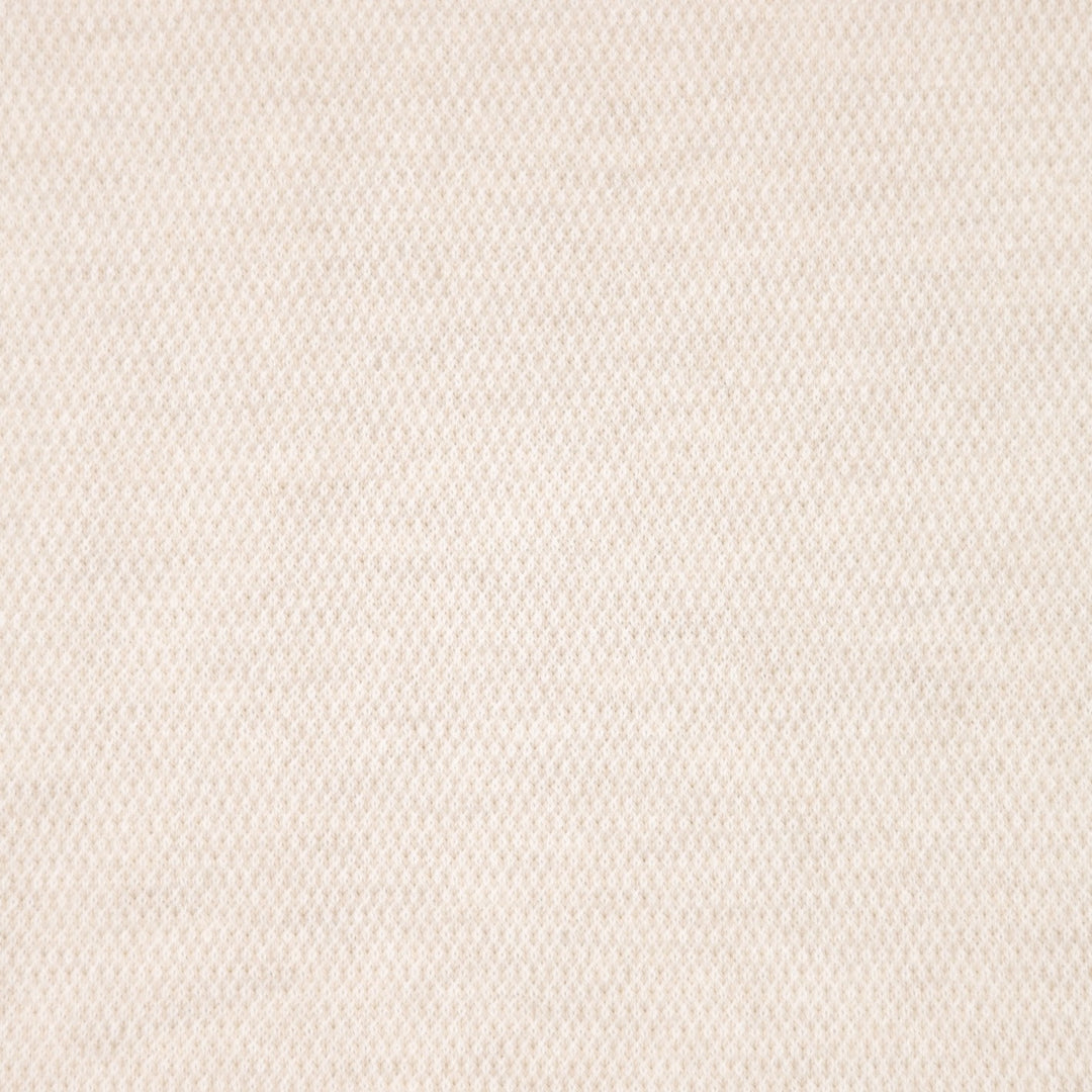 Beige Cotton Cashmere Full Zip Sweater