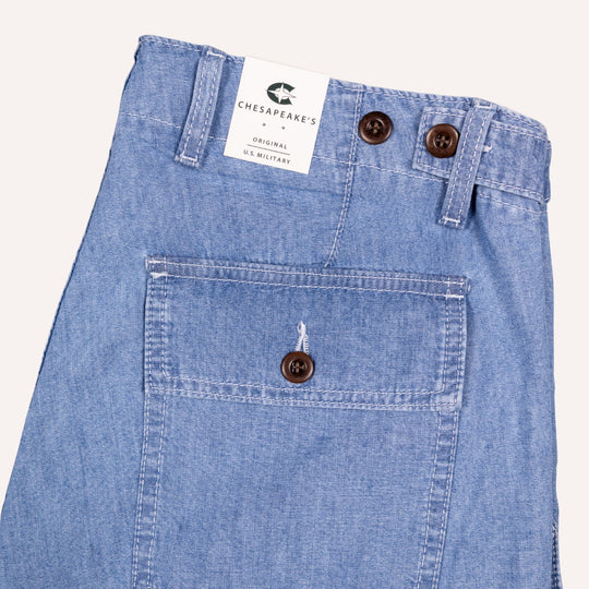 Light Blue Shannon Chambray Shorts