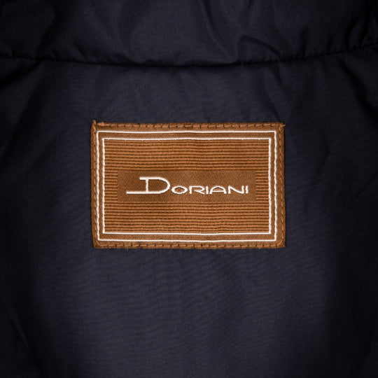 Navy Melange Cashmere Padded Gilet