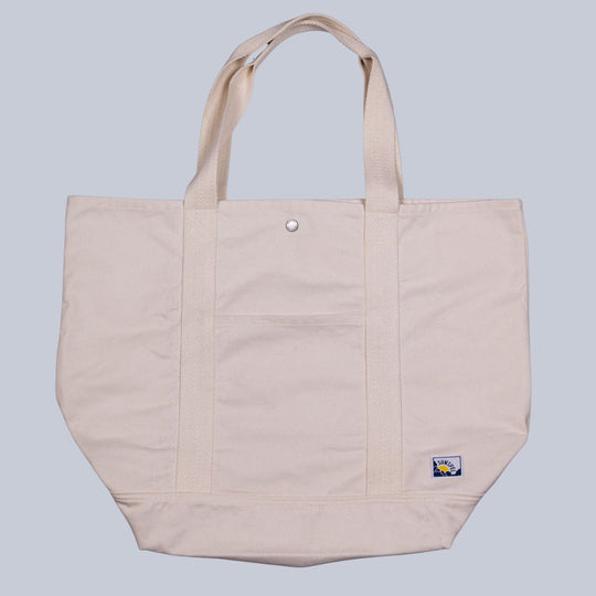Off White Canvas Large Tote