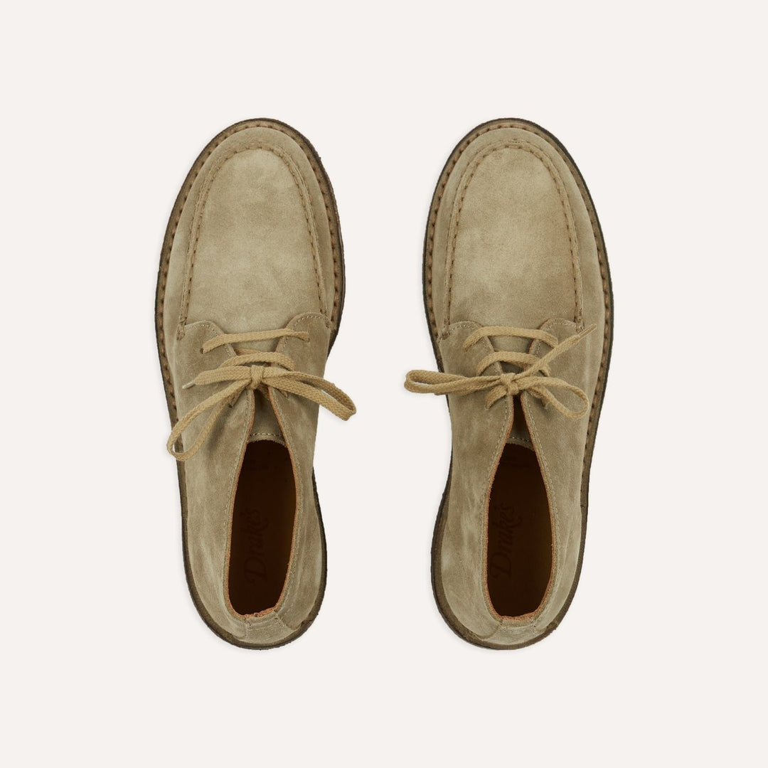 Crosby Sand Suede Moc-Toe Chukka Boot