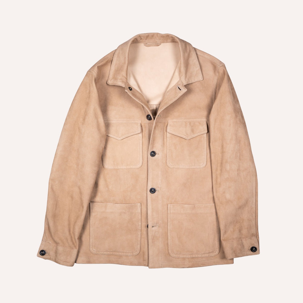 Tan Suede Safari Jacket