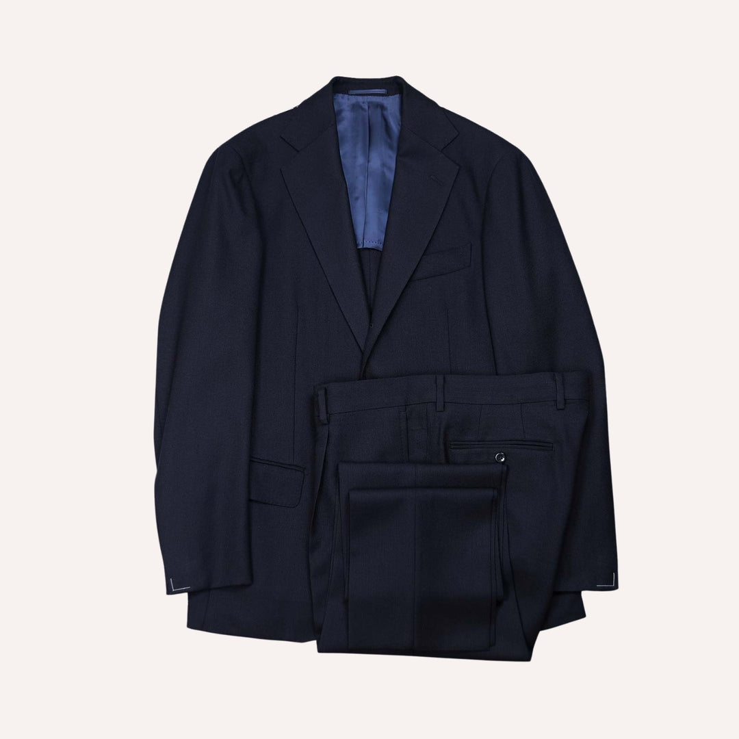 Navy Wool Calm Twist Suit