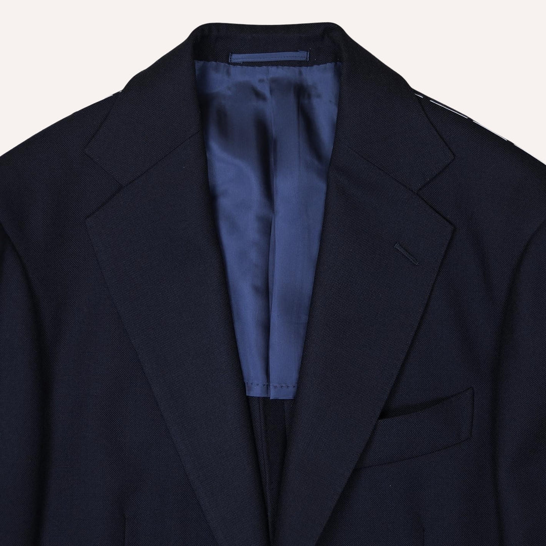 Navy Wool Calm Twist Suit