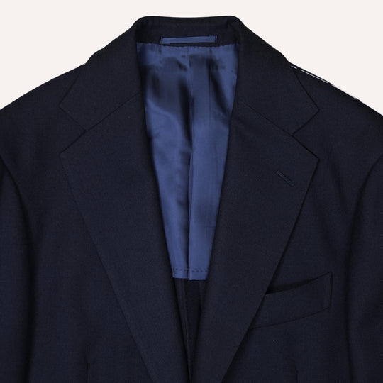 Navy Wool Calm Twist Suit