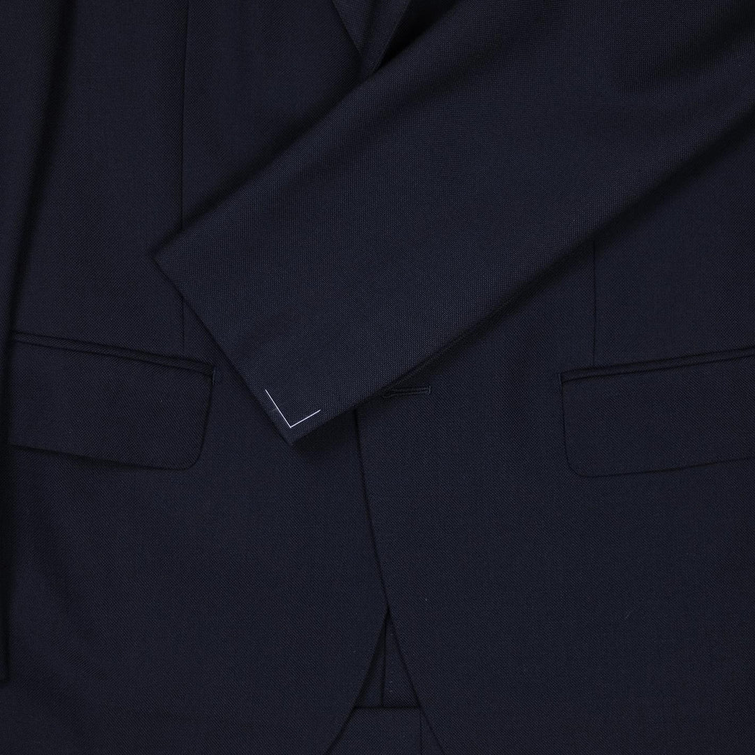 Navy Wool Calm Twist Suit