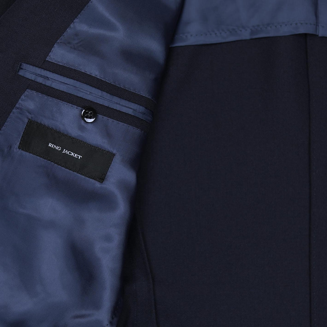Navy Wool Calm Twist Suit