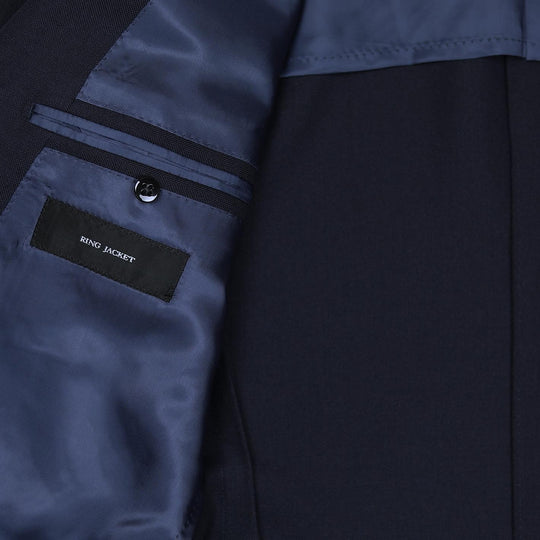Navy Wool Calm Twist Suit