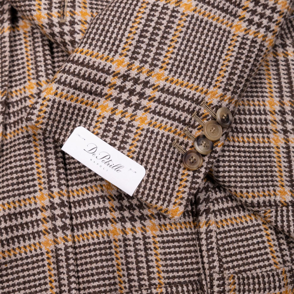 Brown Glencheck Wool Blazer
