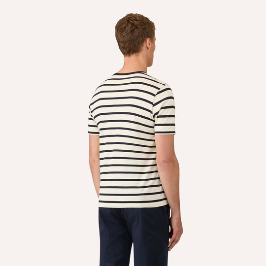 Ecru Navy Breton Stripe T-shirt
