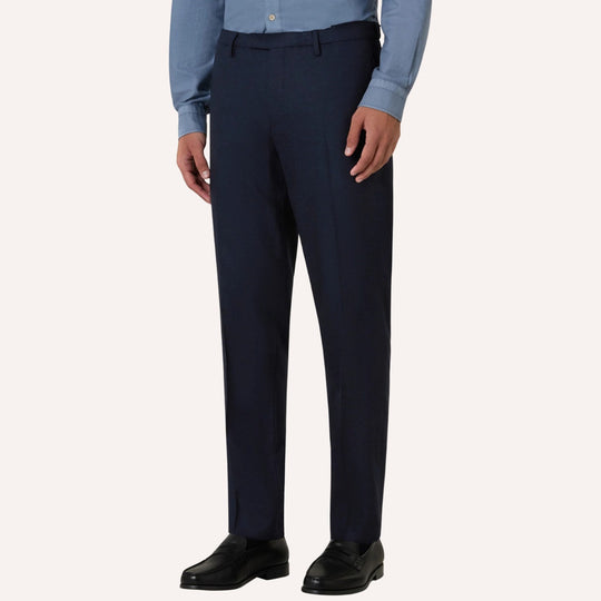 Navy Virgin Wool Unconstructed Suit