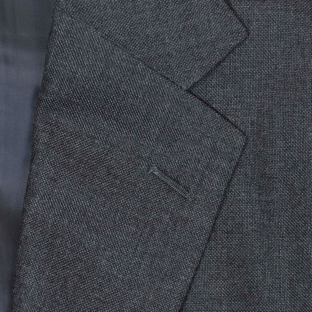Grey Melange Wool Calm Twist Suit