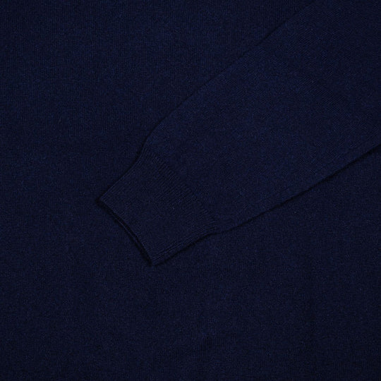 Navy Cashmere Crewneck Sweater
