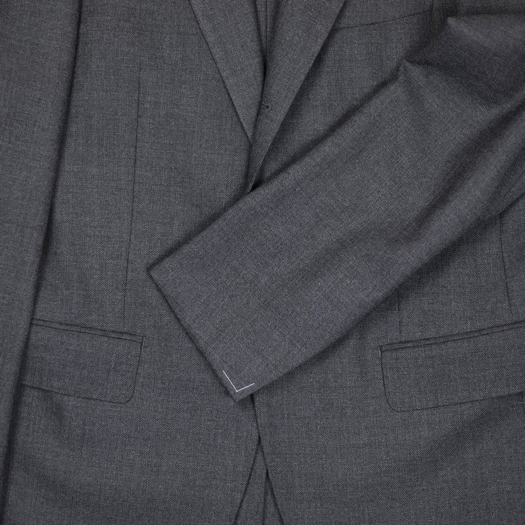 Grey Melange Wool Calm Twist Suit