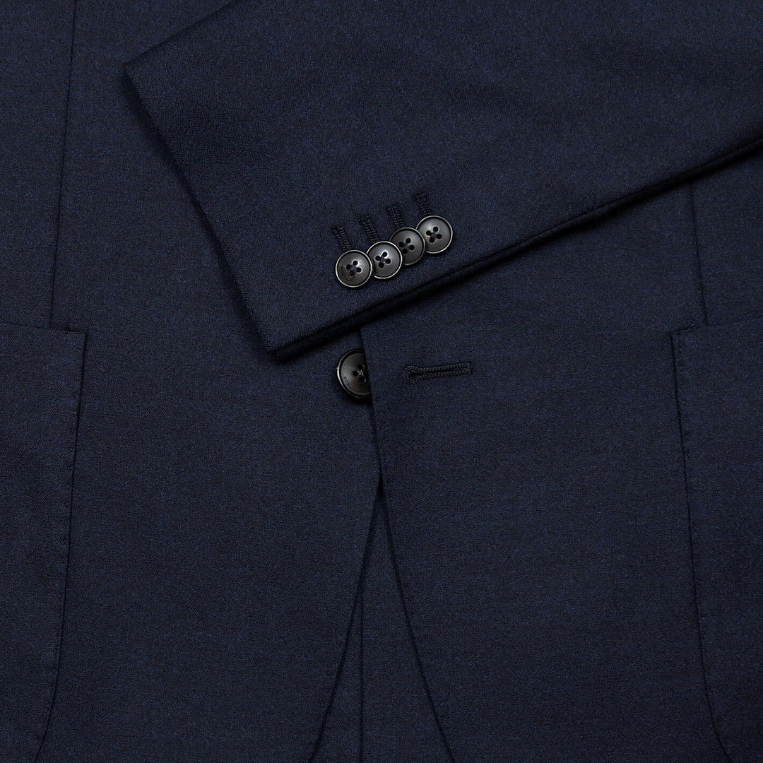 Navy Virgin Wool Unconstructed Suit
