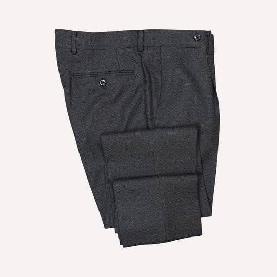 Grey Melange Wool Calm Twist Suit